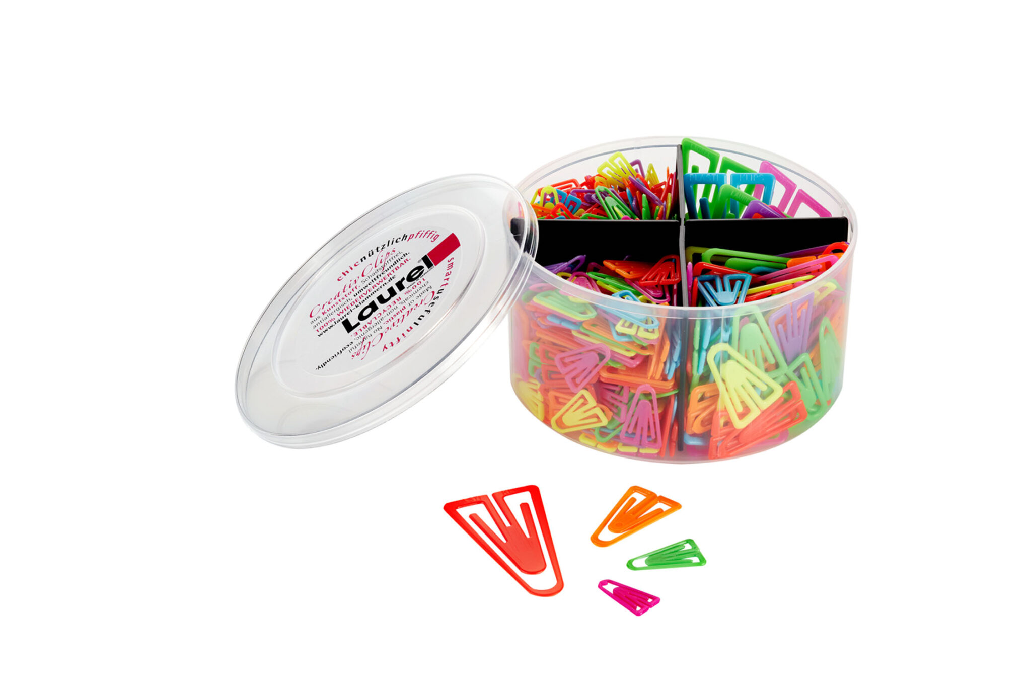 Büroklammer SET 21/25/35/60 mm, Dose (Inhalt: 650 Stk.) – Bild 9