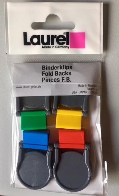 Binderklip Brutus 19x45 mm, Beutel (Inhalt: 4 Stk.) – Bild 4